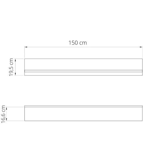 Estante de pared 150 cm MIDDLETON