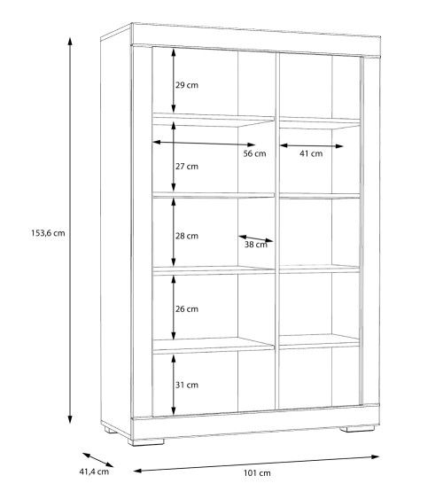 Mueble aparador alto SNOW