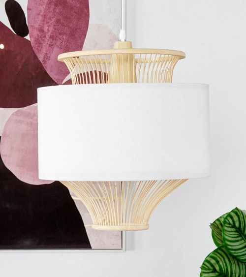 Lámpara de techo de bambú KACEY | Don Tresillo