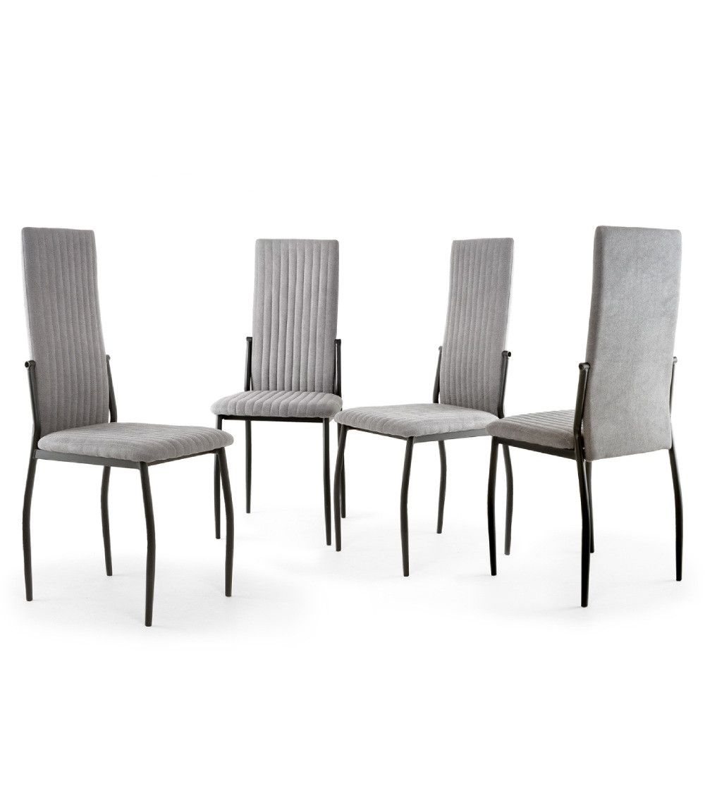 Pack 4 sillas tapizadas TASYA