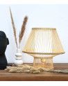 Lámpara de mesa de bambú AGATHA
