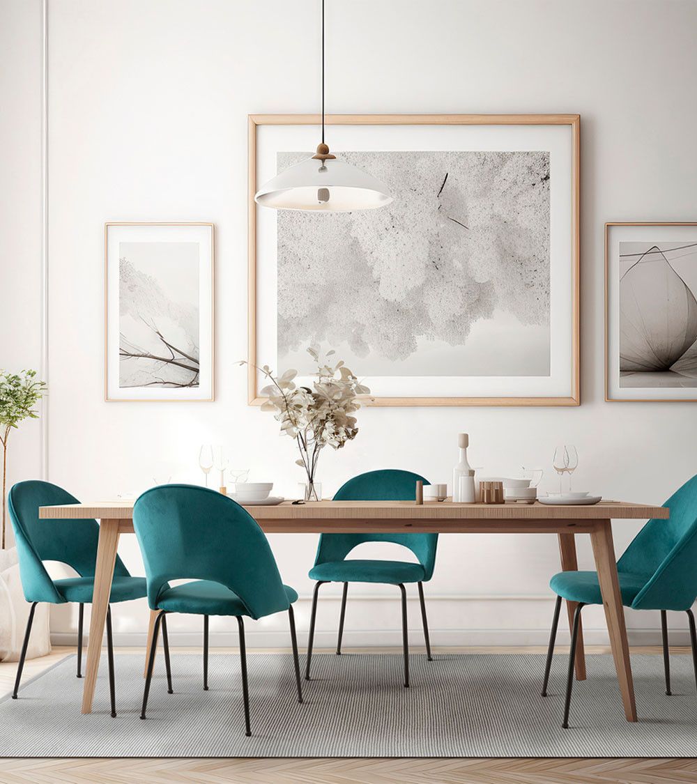 Pack 4 sillas terciopelo CECILE