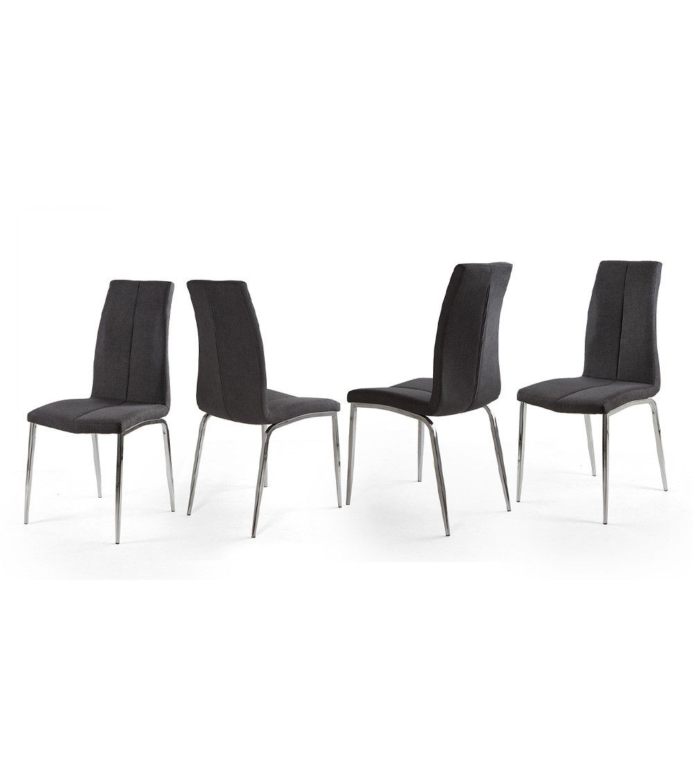 Pack 4 sillas tapizadas INGRID