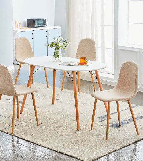 Pack de 4 sillas KOS, estilo nórdico