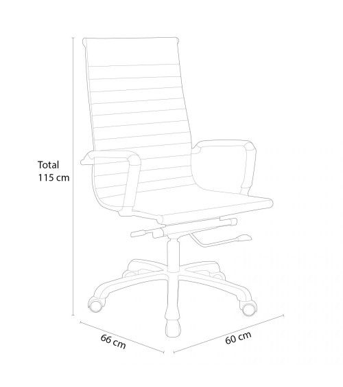 Silla de escritorio respaldo alto ANDY