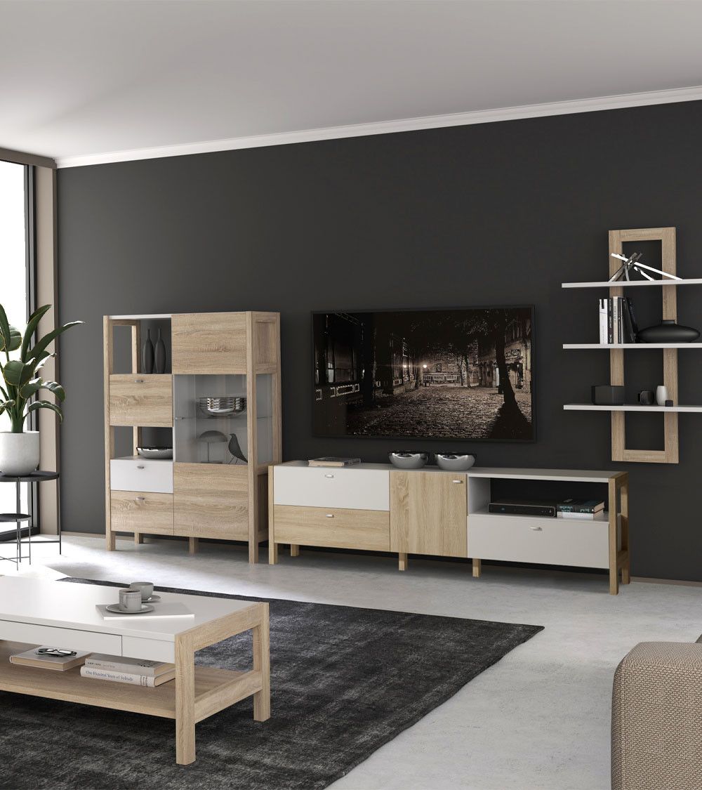 Mueble TV nórdico 200 cm BJORN