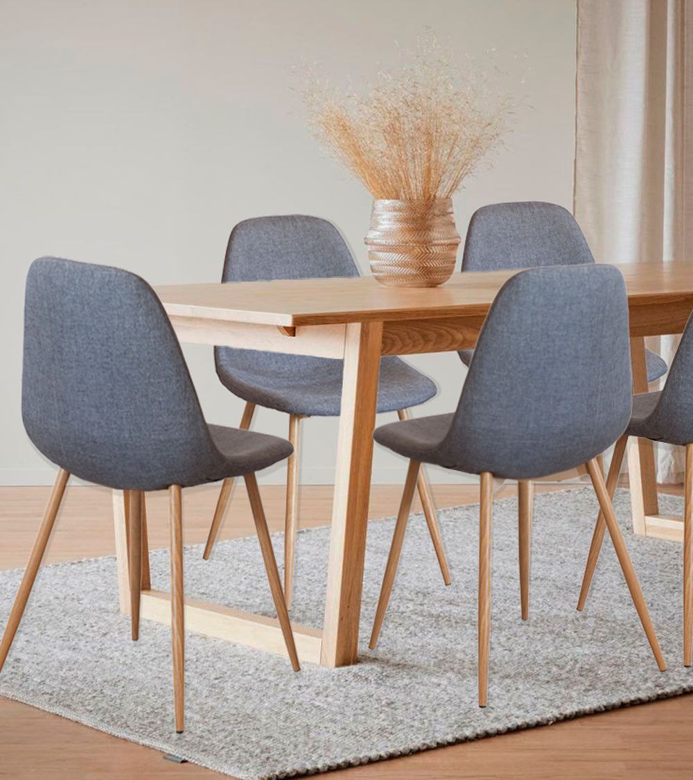 Pack de 4 sillas KOS, estilo nórdico