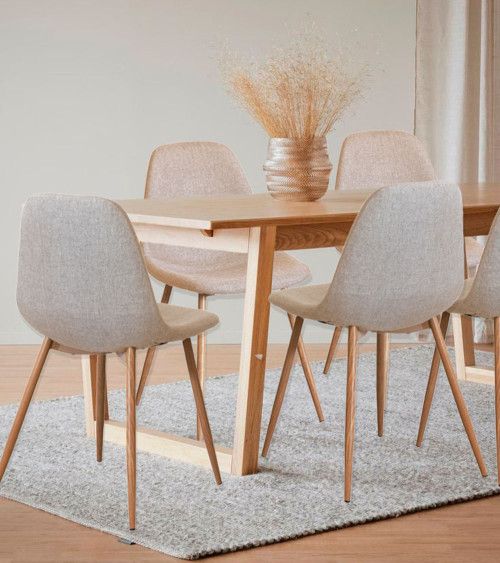 Pack de 4 sillas KOS, estilo nórdico