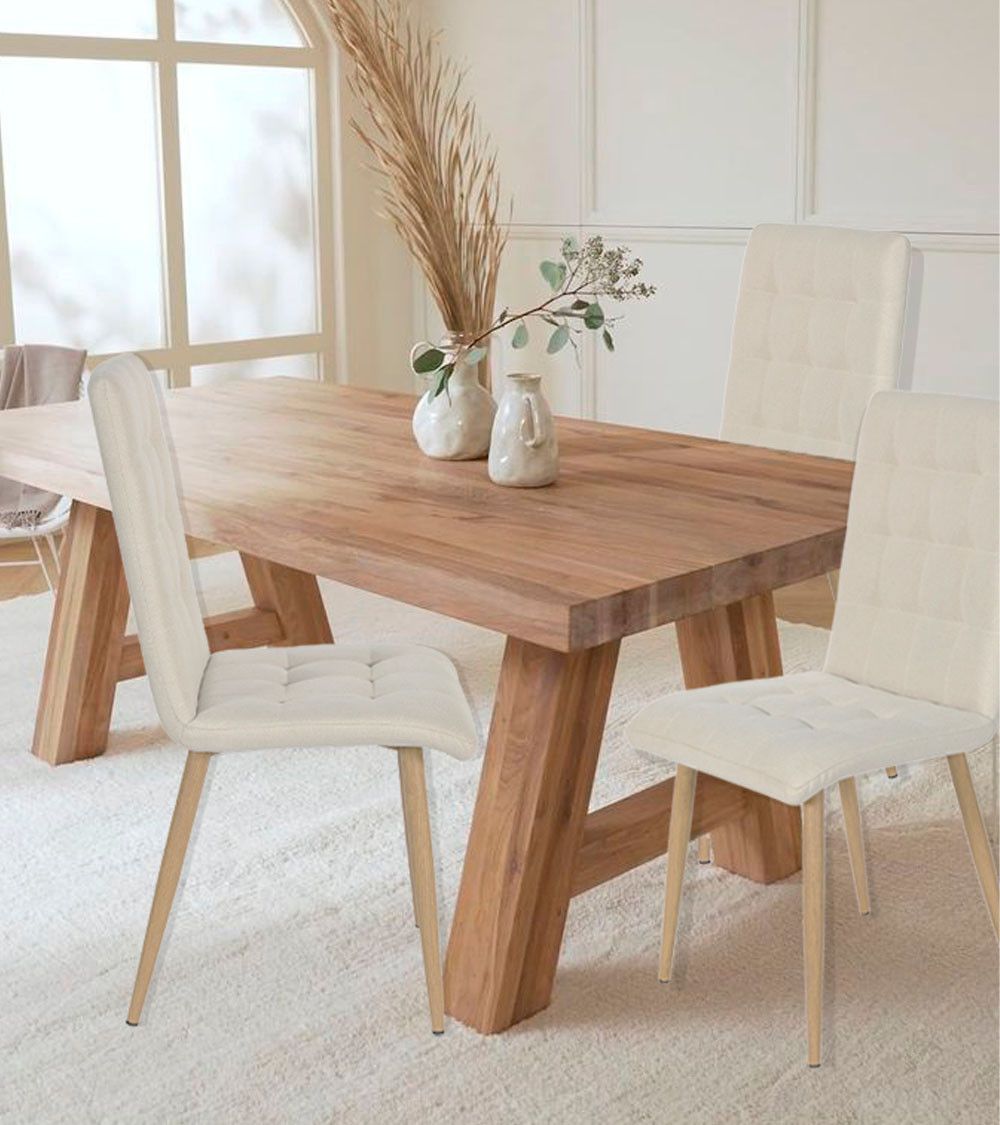 Pack 4 sillas comedor tapizadas FABIA