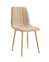 Pack de 4 sillas de comedor tapizadas NADIA