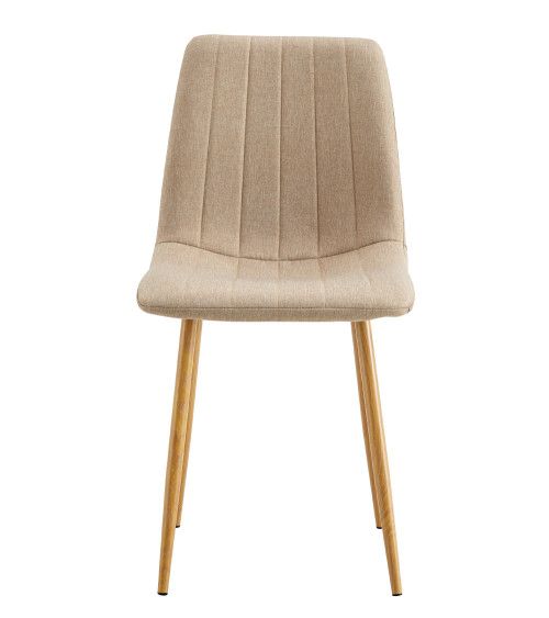 Pack de 4 sillas de comedor tapizadas NADIA