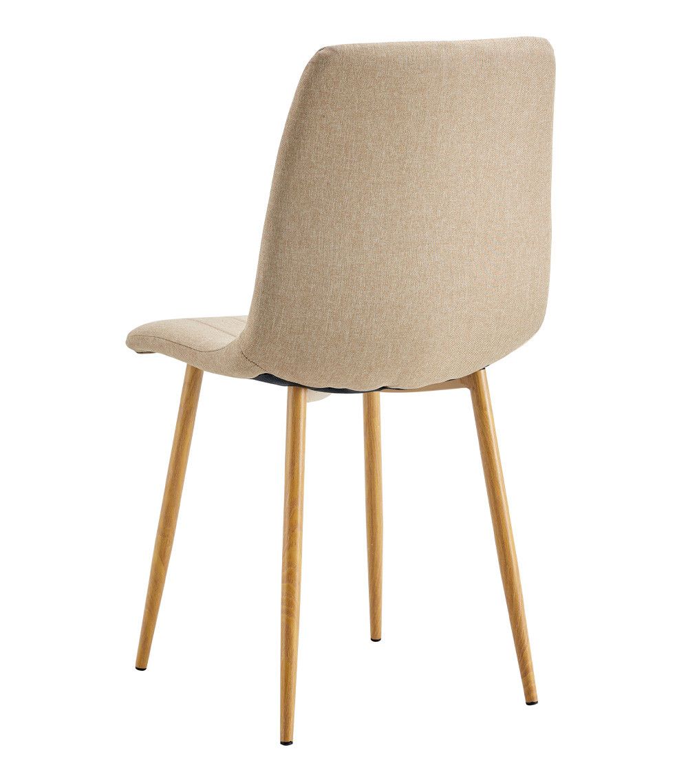 Pack de 4 sillas de comedor tapizadas NADIA