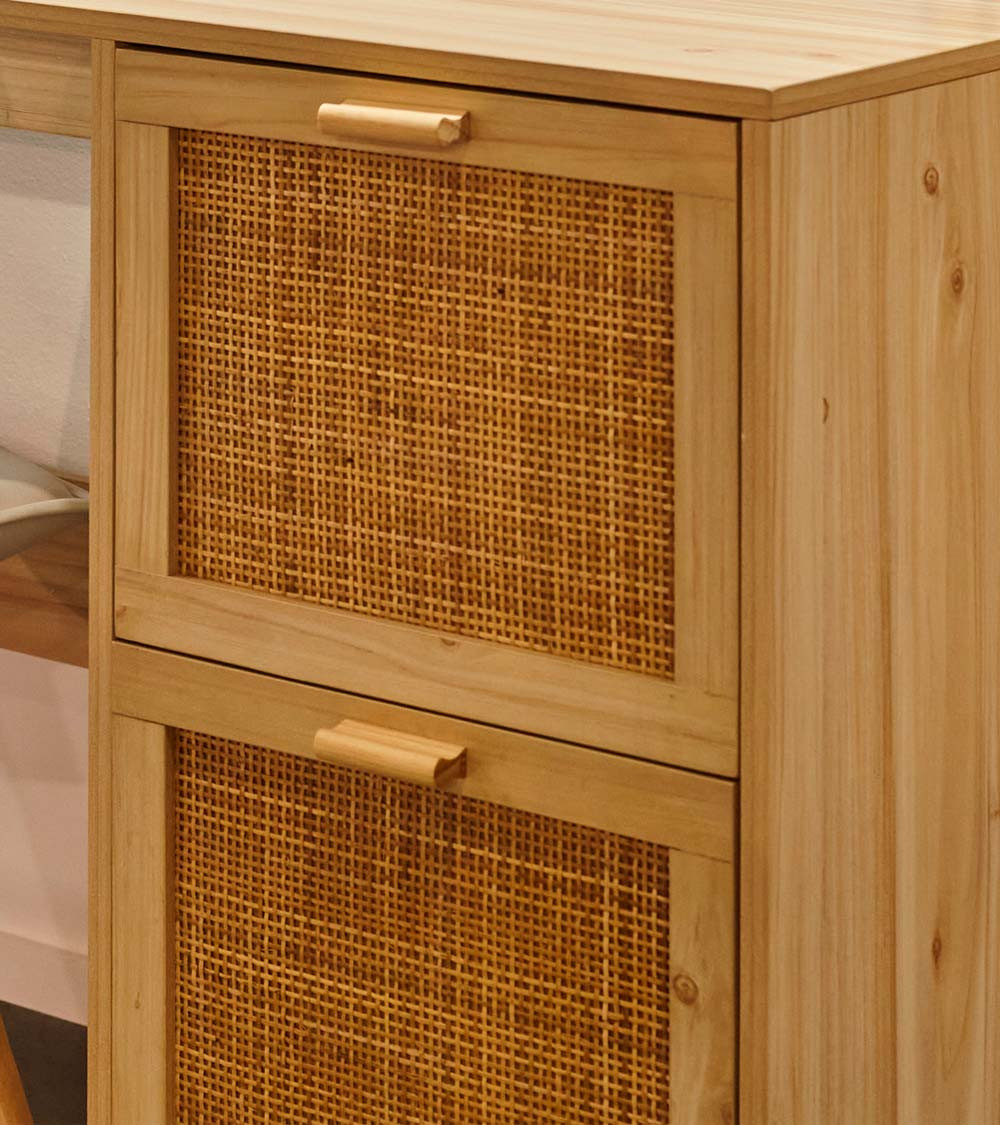 Mesa de escritorio de ratán CAMILE