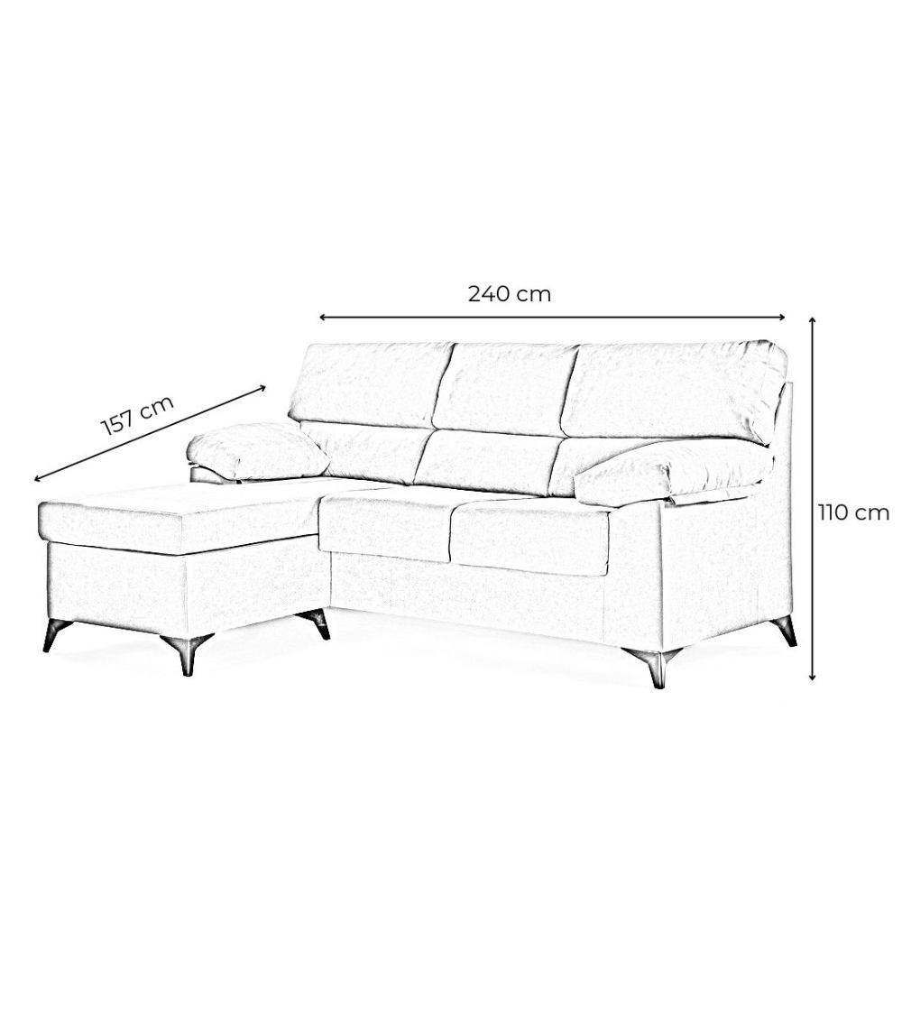 Sofá Chaise Longue reversible HILTON